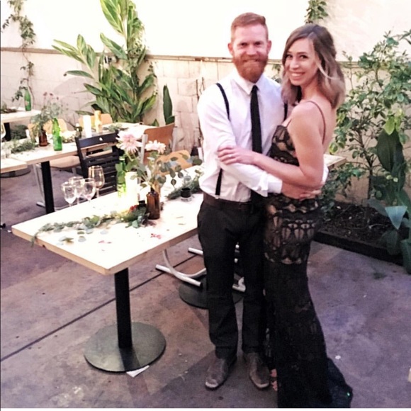 ANGL Black Lace Dress - Picture 4 of 8